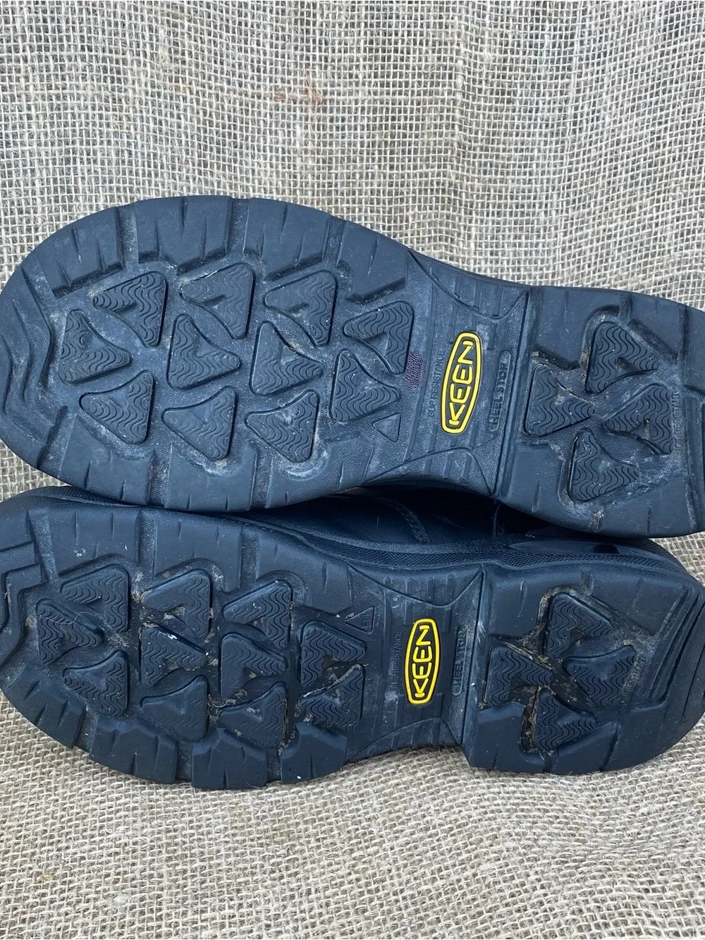 Keen Work Boot Mens 10 D Utility Black Waterproof Leather Carbon Toe Safety Slip